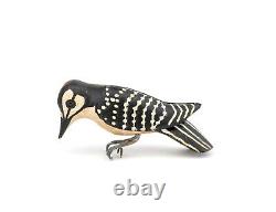 A Vintage Folk Art Wooden Carved Bird Carving Bernier Style