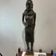 African Tribal Woman Wood Sculpture Hand Carved Statue Figurine