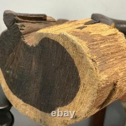 African Tribal Woman Wood Sculpture Hand Carved Statue Figurine