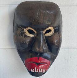 African Yacouba Dan Tribe Ivory Coast Antique Hand Carved Wood Mask