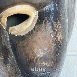 African Yacouba Dan Tribe Ivory Coast Antique Hand Carved Wood Mask