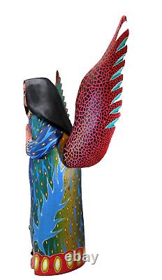 Alebrijes Mexican Folk Art carved wood ANGEL Elvis Castillo Oaxaca LARGE 17