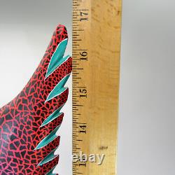 Alebrijes Mexican Folk Art carved wood ANGEL Elvis Castillo Oaxaca LARGE 17