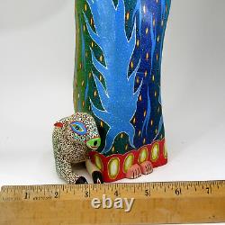Alebrijes Mexican Folk Art carved wood ANGEL Elvis Castillo Oaxaca LARGE 17