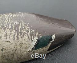 American Carved Wood Duck Decoy. De-Accessioned From American Folk Art Museum