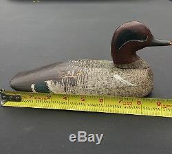 American Carved Wood Duck Decoy. De-Accessioned From American Folk Art Museum