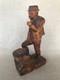 American Folk Art, Wood Carving, The Hiker, Depression Era, 1920's Or Earlier