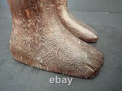 Ancestor Figures (Vintage, 20th Century) Wooden Folk Art Sold as Pair