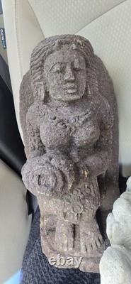 Ancient 1400s Javanese Stone Sculpture God