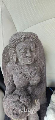 Ancient 1400s Javanese Stone Sculpture God