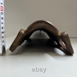 Ancient Style African Folk Art Carved Wood Mask 40cm Tribal Decor