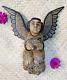 Angel & Pig Offering Nativity Lg Wall Hanging Handmade Guerrero Mexican Folk Art