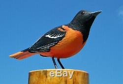 Anthony Hillman Baltimore Oriole Songbird decoy shorebird duck Cape May folk art