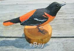 Anthony Hillman Baltimore Oriole Songbird decoy shorebird duck Cape May folk art