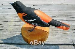 Anthony Hillman Baltimore Oriole Songbird decoy shorebird duck Cape May folk art