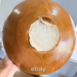 Antique 120+ Year Old Hand-Carved Wooden Dough Bowl 15.5 Primitive Farmhouse