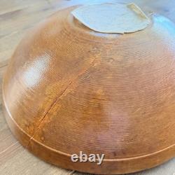 Antique 120+ Year Old Hand-Carved Wooden Dough Bowl 15.5 Primitive Farmhouse