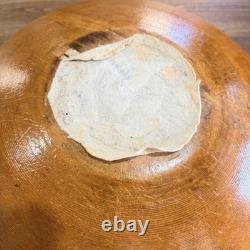 Antique 120+ Year Old Hand-Carved Wooden Dough Bowl 15.5 Primitive Farmhouse