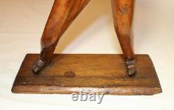 Antique 1800's Folk Art hand carved drift wood figural man sculpture statue