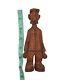 Antique 1930's Folk Art Hand Carved Wood Man Sculpture Statue Signed Lisowski