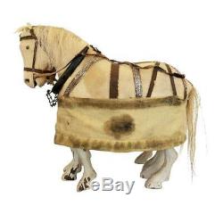 Antique 19thC HORSE FOLK ART AAFA Carved Wood/ Primitive/ Pennsylvania/ Pull Toy