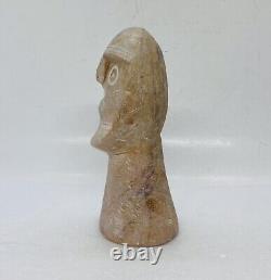 Antique 19th Century Carved Bearded Viking Sculpture Statue Abstract Folk Art 21