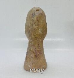 Antique 19th Century Carved Bearded Viking Sculpture Statue Abstract Folk Art 21