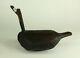 = Antique 19th C. Early Carved Wood Folk Art Duck Decoy, New England Primitive