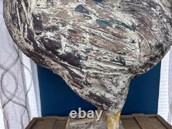 Antique 19th c. Hand Carved Wood Rooster Folk Art Polychrome Farm Chicken 21