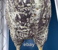 Antique 19th c. Hand Carved Wood Rooster Folk Art Polychrome Farm Chicken 21