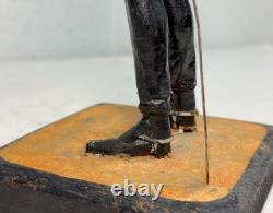 Antique 19th century British life guard troop hand carved wood sculpture statue