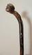 Antique 19th Century Hand Carved Folk Art Monkey Lizard Walking Stick Cane