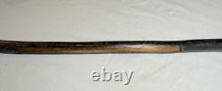 Antique 19th century hand carved Folk Art monkey lizard walking stick cane