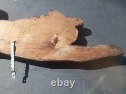 Antique 19thc Folk Art Carved Hand Pointing Trade advertising Sign odd fellows