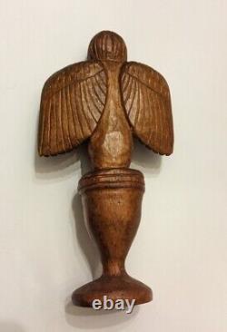Antique American Folk Art Carved Winged Figure