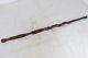 Antique American Folk Art Carved Wooden Double Snake Cane Walking Swagger Stick