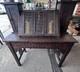 Antique Arts & Crafts Carved Pyrography Desk & Chair Tramp Folk Art Aafa 1910s