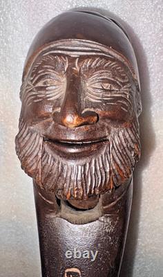 Antique Black Forest SWISS Carved Wooden NUTCRACKER 7.5 Sailor Geneva