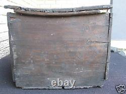 Antique Canadian Northwest Bc British Columbia Folk Art Carved Wood Trunk Box