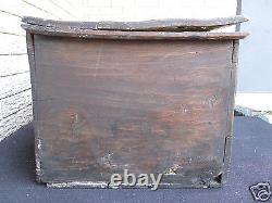 Antique Canadian Northwest Bc British Columbia Folk Art Carved Wood Trunk Box