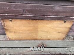 Antique Carved Folk Art GERMAN Wooden Kitchen Board w Sunflowers Motto 1800's