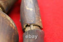 Antique Carved Jointed Wood Folk Art Artist Model Manniquin Lay Figure 13 Tall