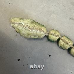 Antique Carved Painted Snake Toy Beaded Clay Folk Art Early 1900s Americana