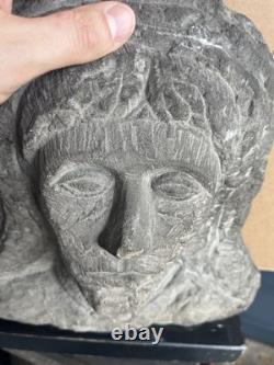 Antique Carved Stone Bust Folk Art Tennessee Late 1800s Carving