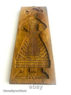 Antique Carved Wood Cookie Board / Mold Primitive Folk Art