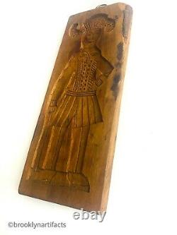 Antique Carved Wood Cookie Board / Mold Primitive Folk Art