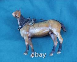 Antique Carved Wood Figure Horse Wpa Aafa American Folk Art