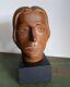 Antique Carved Wood Head Bust Aafa Folk Art Outsider Brut Ca 1925 Carving