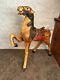 Antique Carved Wood Painted Carousel Horse Stander Style Folk Art
