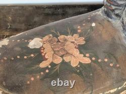 Antique Carved Wooden Horse, Hand Painted Folk Art Primitive Carousel Style